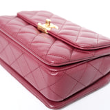 HOLD | Chanel Coco First Small Burgundy GHW - (MICROCHIP)
