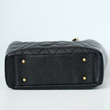 Chanel CC Trapezoid Chain Shopping Tote Bag