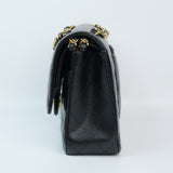 Chanel Double Flap Medium Black GHW - (MICROCHIP)