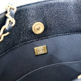Chanel CC Trapezoid Chain Shopping Tote Bag