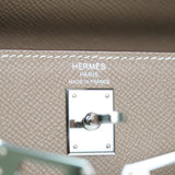 HOLD | Hermes Kelly 25 Etoupe Sellier PHW - U