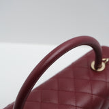 HOLD | Chanel Coco Handle Medium Burgundy GHW - (MICROCHIP)