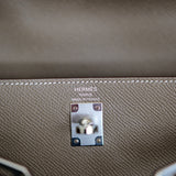 Hermes Kelly 25 Etoupe Epsom Sellier PHW - K