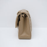 Chanel Double Flap Small Dark Beige GHW - (MICROCHIP)