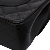 Chanel Double Flap Jumbo Black GHW -s24