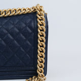 Chanel Le Boy Old Medium Blue -s27