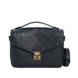 Louis Vuitton Black Monogram Empriente Leather Pochette Metis Bag