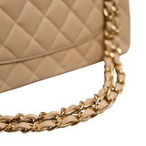 Chanel Double Flap Jumbo Beige GHW - (MICROCHIP)