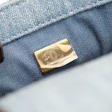 Chanel Mini Square Denim Blue Pearl Crush - (MICROCHIP)