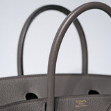 Hermes Birkin 30 Etain GHW - A