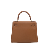 Hermes Kelly 25 Togo Gold GHW - U