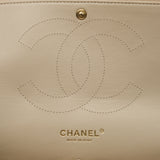 Chanel Double Flap Jumbo Beige Claire GHW - s14