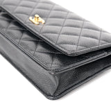 Chanel Classic WOC Black Caviar GHW - (MICROCHIP)