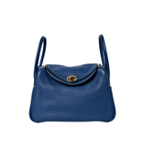 HOLD | Hermes Lindy 26 Clemence Blue Royal GHW - D