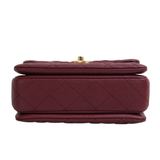 HOLD | Chanel Coco First Small Burgundy GHW - (MICROCHIP)