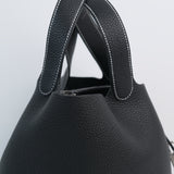 HOLD | Hermes Picotin 22 Black Contrast Stitch - B