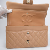 Chanel Double Flap Medium Dark Beige - s25