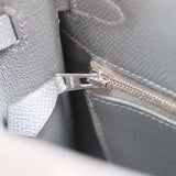 Hermes Kelly 25 Sellier Gris Misty PHW - W