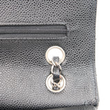Chanel Double Flap Medium Black SHW - s11
