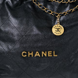 Chanel 22 Medium Black Caviar