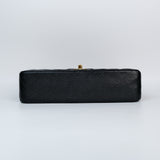 Chanel Double Flap Medium Black Caviar GHW -s9