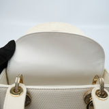 Lady Dior Mini Lizard Latte - GHW