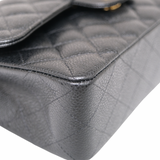 Chanel Double Flap Small Black Ghw -s30