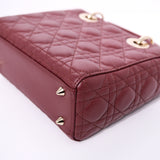 HOLD | Lady Dior Small Burgundy GHW - (BRANDNEW)