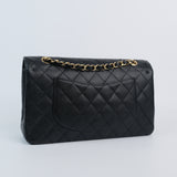 Chanel Double Flap Medium Black s13