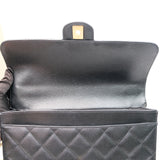Chanel CC Flap Briefcase Black Caviar GHW - (MICROCHIP)