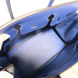 Hermes Birkin 30 Blue Electric GHW - C