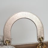 Dior Lady D Small Metallic Gold