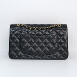 Chanel Double Flap Medium Black Caviar GHW -s9