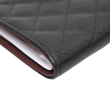 Chanel Quilted Passport Holder Black