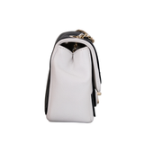 Chanel Mini Square Black and White GHW - s19