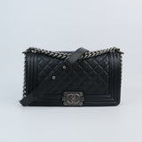 Chanel Le Boy Old Medium RHW -s27