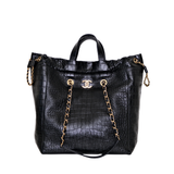 HOLD | Chanel Large Coco Croc-Embossed Tote Bag - s27