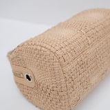 Chanel Mini Bowling Bag Raffia GHW