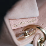 Lady Dior Mini Pink Ostrich GHW