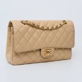 Chanel Double Flap Medium Beige -s16