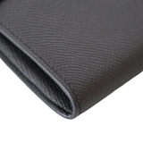 Hermes Kelly Wallet Black PHW - A