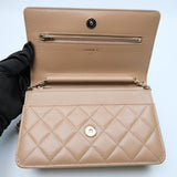 Chanel WOC Seasonal Dark Beige - (MICROCHIP)