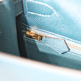 Hermes Kelly 28 Sellier Vert Bosphere GHW - T
