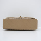 Chanel Double Flap Small Dark Beige GHW - (MICROCHIP)