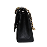Chanel Double Flap Jumbo Black GHW -s24