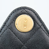 Chanel 25 Medium Black Caviar GHW - (MICROCHIP)