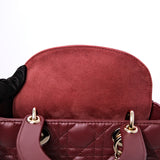HOLD | Lady Dior Small Burgundy GHW - (BRANDNEW)