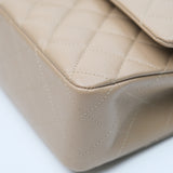 Chanel Double Flap Medium Dark Beige GHW - (MICROCHIP)
