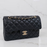 Chanel Double Flap Small Navy -s28