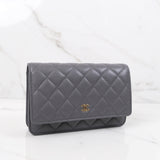 Chanel Wallet On Chain (WOC) Dark Gray - (Chip; 2024)